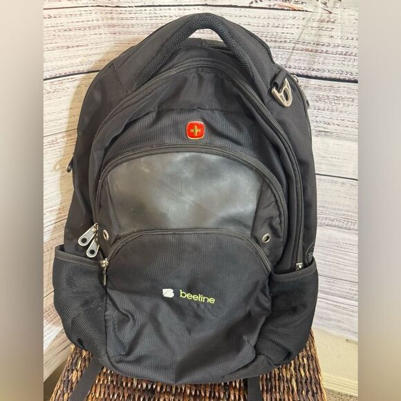 Swissgear 3760 ScanSmart Laptop Backpack Black heavy duty travel office commute - Picture 1 of 16